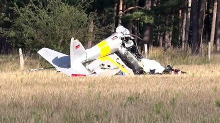 Das Flugzeug stürzte bei Paulinenaue ab.