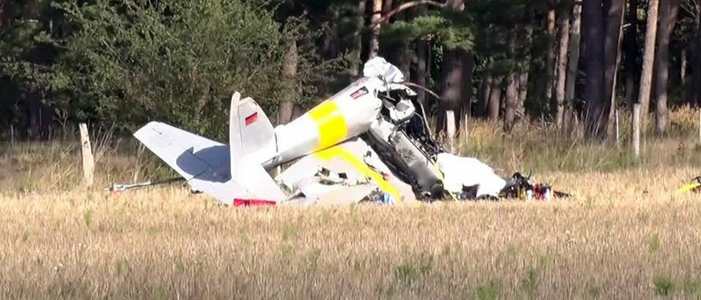 Das Flugzeug stürzte bei Paulinenaue ab.