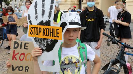 Fridays for Future Demo in Potsdam im Juli.