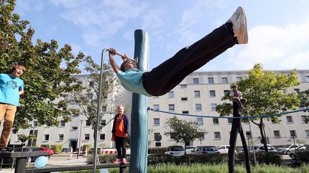 Neugestalteter Spielplatz im Hans-Grade-Ring am Stern.