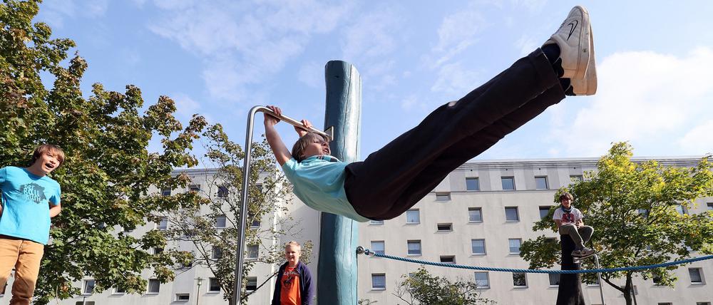 Neugestalteter Spielplatz im Hans-Grade-Ring am Stern.
