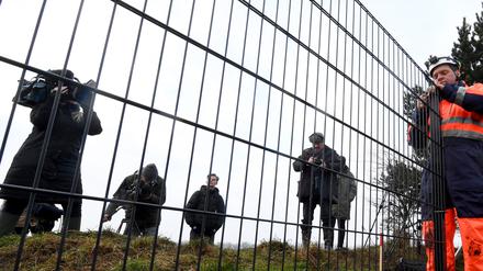 An der deutsch-dänischen Grenze gibt es bereits einen Wildschweinzaun.