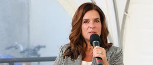 Katarina Witt sprach beim Einheitstalk am Baufeld Garnisonkirche.