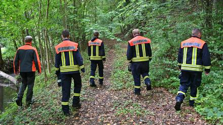 Auch Einsatzkräfte der freiwilligen Feuerwehr werden am Samstag bei der Suche nach toten Wildschweinen helfen.