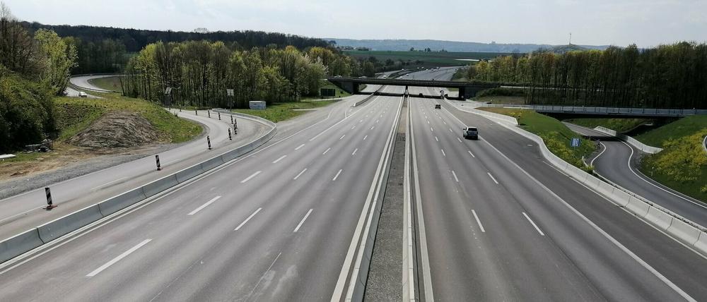 Wegen der Pandemie herrschte während des Lockdowns weniger Verkehr auf den Autobahnen.