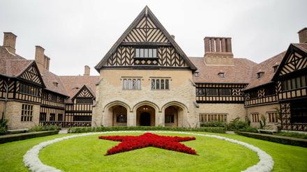 Die Linken hatten die Volksinitiative vor dem Schloss Cecilienhof gestartet.