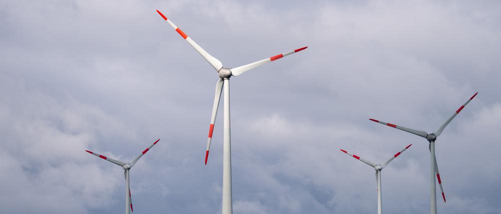 Die sieben geplanten Windkraftanlagen in Ferch sorgen für Widerstand (Symbolbild).
