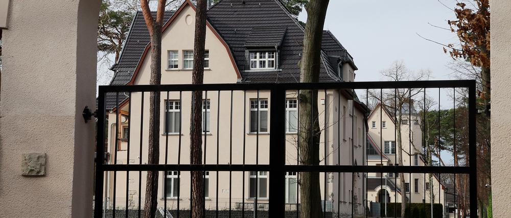 Blick auf das Anwesen in Kleinmachnow.