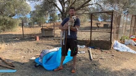 Gordon Ebeling ist regelmäßig auf der griechischen Insel im Einsatz.
