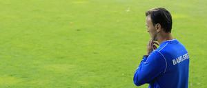 Babelsberg-Trainer Predrag Uzelac kassierte am Freitagabend mit seinem Team eine verdiente Niederlage (Archivfoto).