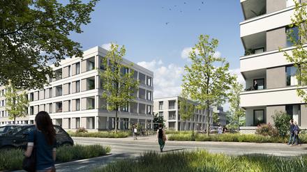 So soll das Quartier an der Heinrich-Mann-Allee aussehen.