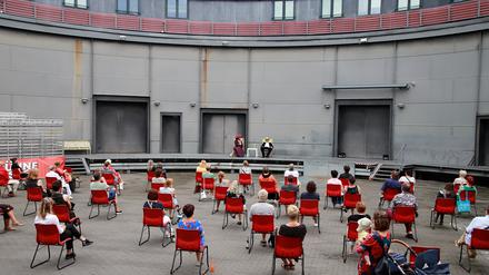 Theater und Konzertsäle haben sich, wie hier das Hans Otto Theater, auf die Bedingungen in der Pandemie eingestellt.  