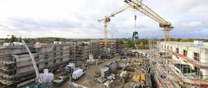 Richtfeste wie hier im Gebiet Rote Kaserne West könnte es künftig seltener geben. Foto: Sebastian Gabsch