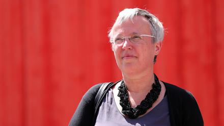 Andrea Behrendt bei ihrem einzigen öffentlichen Auftritt in Potsdam im Juni 2019.