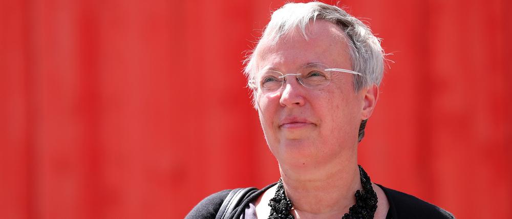 Andrea Behrendt bei ihrem einzigen öffentlichen Auftritt in Potsdam im Juni 2019.
