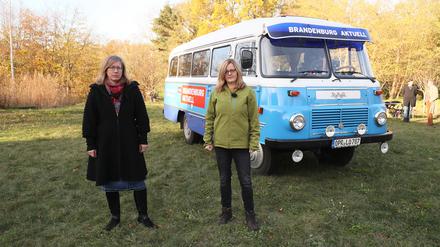 Susanna Krüger und Silke Beckedorf von der Bürgerinitiative gegen die raststätte