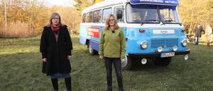 Susanna Krüger und Silke Beckedorf von der Bürgerinitiative gegen die raststätte