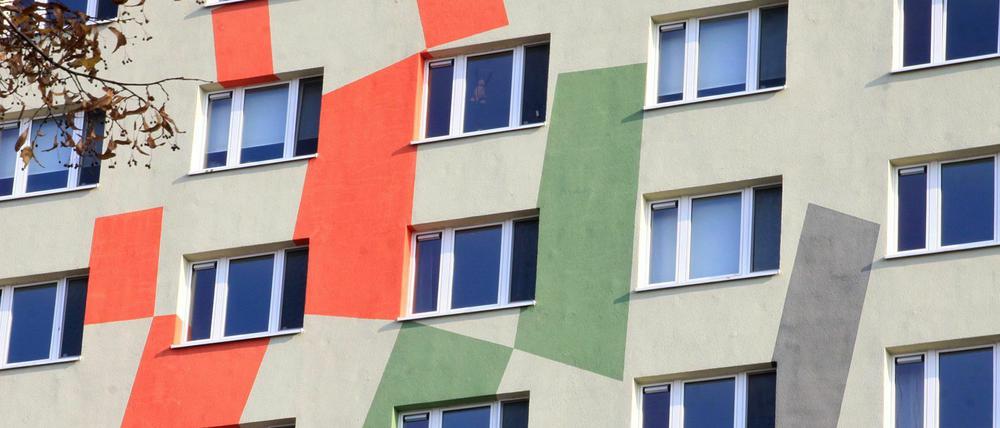 Blick auf das Internatsgebäude der Sportschule Potsdam.