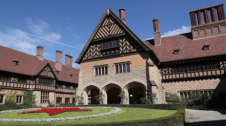 Im Schloss Cecilienhof wurde eine Statue beschädigt.