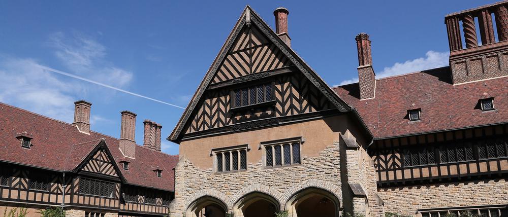 Im Schloss Cecilienhof wurde eine Statue beschädigt.