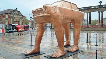 Stadt und Aussteller wollen die Skulptur in Potsdam belassen.