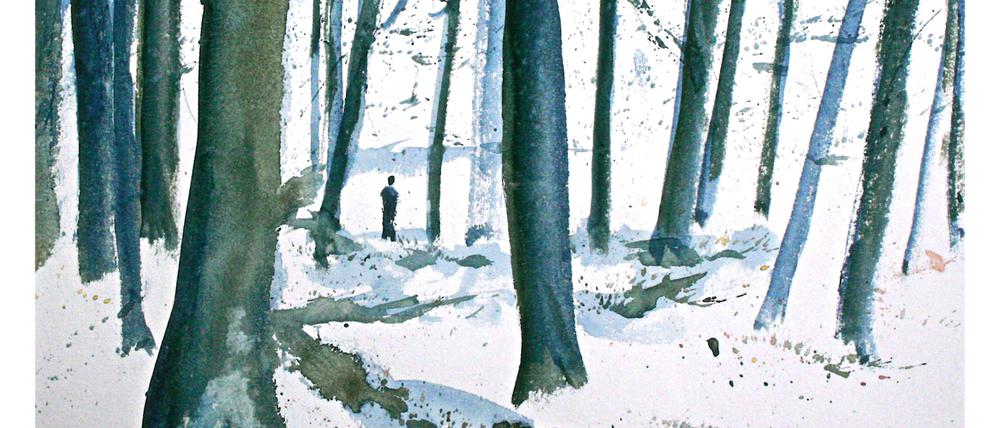 Die Aquarelle stammen von dem in Sacrow lebenden Künstler Hans-Jürgen Gaudeck.