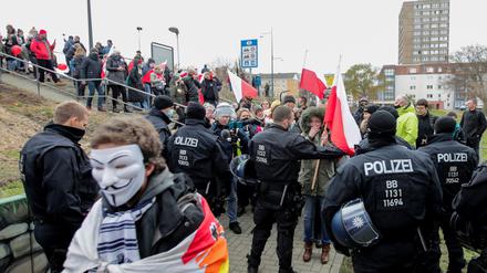 Zu der Demonstration in Frankfurt (Oder) waren 1500 Teilnehmer angemeldet.