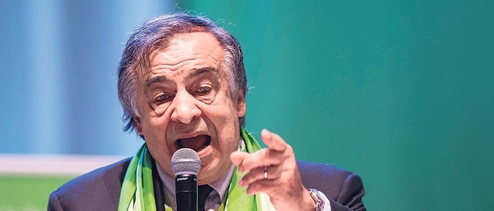 Palermos Bürgermeister Leoluca Orlando erhielt den Lifetime-Achievement- Award, eine Auszeichnung im Rahmen der Kulturmarken Awards.
