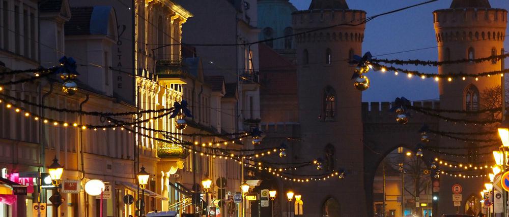 Immerhin: Weihnachtliche Beleuchtung gibt es in Potsdam.
