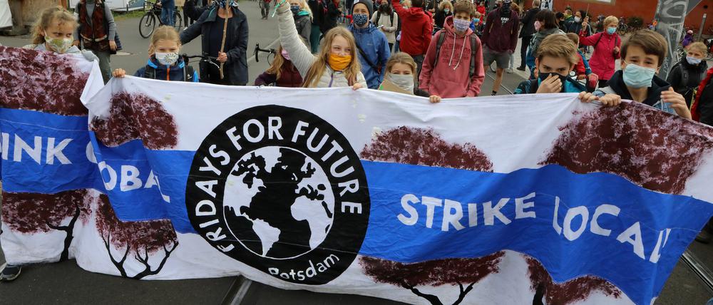 Rund 1000 Menschen kamen im September zur Klimademonstration in Potsdam.