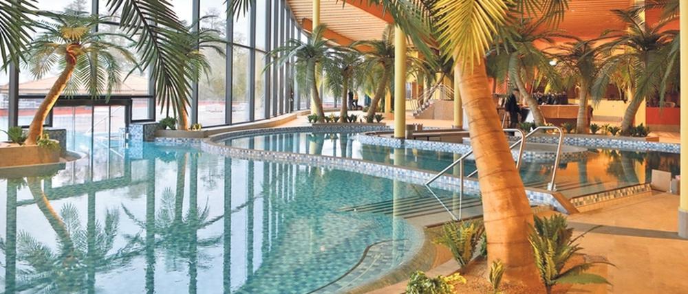 Wegen Corona konnte die nach jahrelangen Bauverzögerungen endlich fertige Havel-Therme nicht wie geplant im Dezember eröffnen.