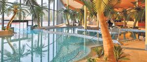 Wegen Corona konnte die nach jahrelangen Bauverzögerungen endlich fertige Havel-Therme nicht wie geplant im Dezember eröffnen.