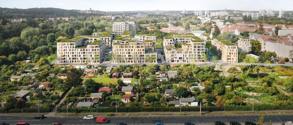 So stellt sich die Firma Tamax das neue Quartier am Horstweg vor. 