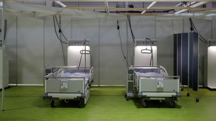 Im noch nicht eröffneten Notkrankenhaus am Messegelände sollen die Patienten nicht aufgenommen werden. 