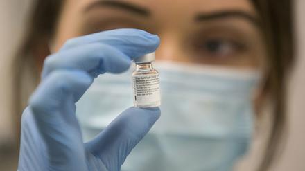 Vor dem Start der Impfung gegen das Coronavirus.