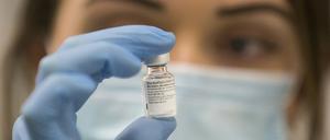 Vor dem Start der Impfung gegen das Coronavirus.