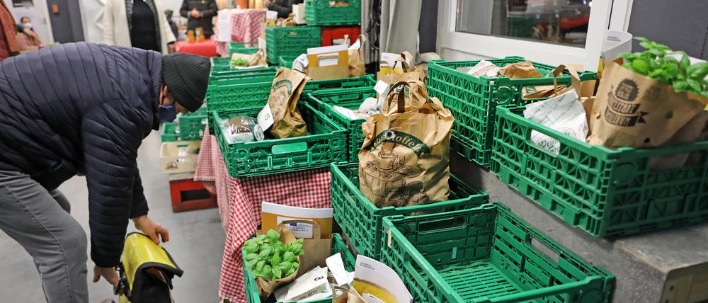 Eröffnung der "Marktschwärmerei Potsdam" im Rechenzentrum.