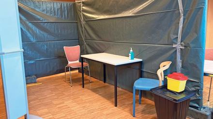 Impfstelle für Mitarbeiter. Das Bergmann-Krankenhaus stellte das klinikeigene Impfzentrum vor.