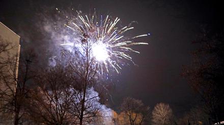 Auch an der Straße Auf dem Kiewitt wurde Feuerwerk gezündet.