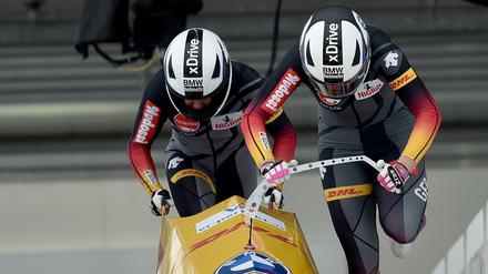 Anschieberin Deborah Levi und Pilotin Laura Nolte fuhren in Winterberg zu EM-Gold.