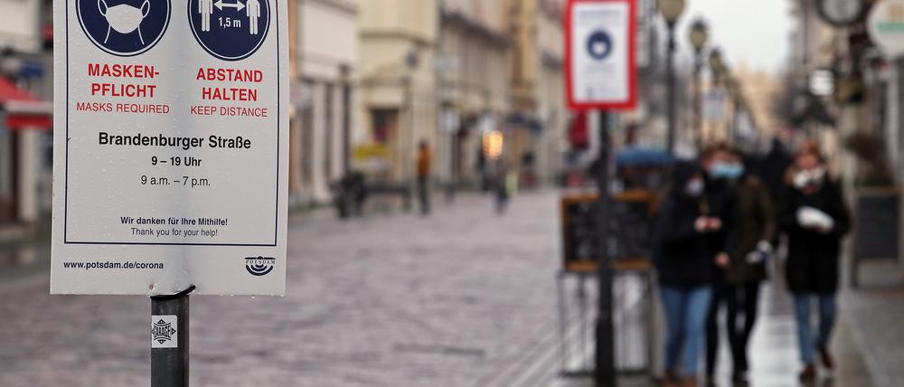 In weiten Teilen der Innenstadt gilt eine Maskenpflicht.