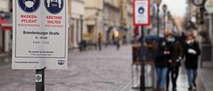 In weiten Teilen der Innenstadt gilt eine Maskenpflicht.