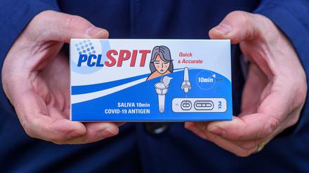 So sehen Spuckspeichel-Covid-19-Antigentests aus
