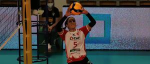 Neuverpflichtung Jennifer Nogueras hilft dem SC Potsdam aus der Krise. Bei den zuletzt zwei Heimsiegen in der Bundesliga gab die Zuspielerin einen überzeugenden Einstand. 