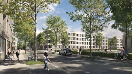 So soll es am alten Tramdepot an der Heinrich-Mann-Allee einmal aussehen.