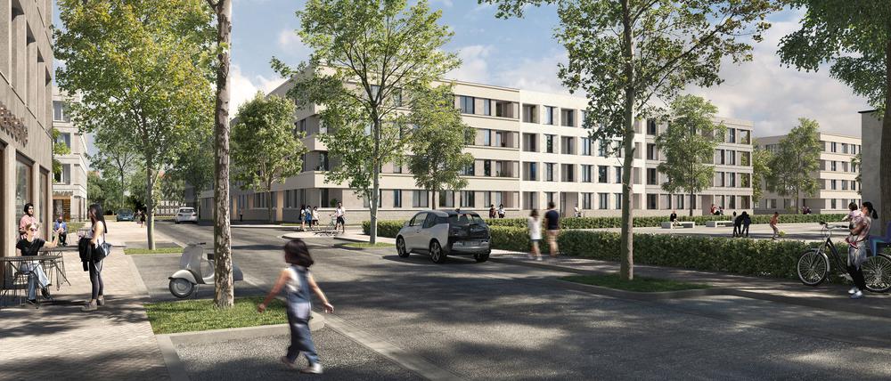 So soll es am alten Tramdepot an der Heinrich-Mann-Allee einmal aussehen.