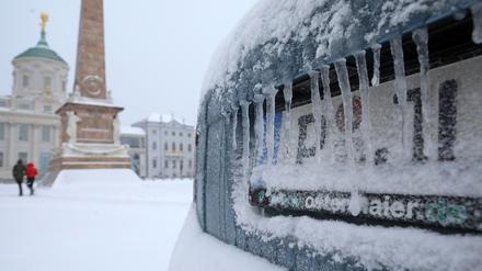 Winterwetter in Potsdam.