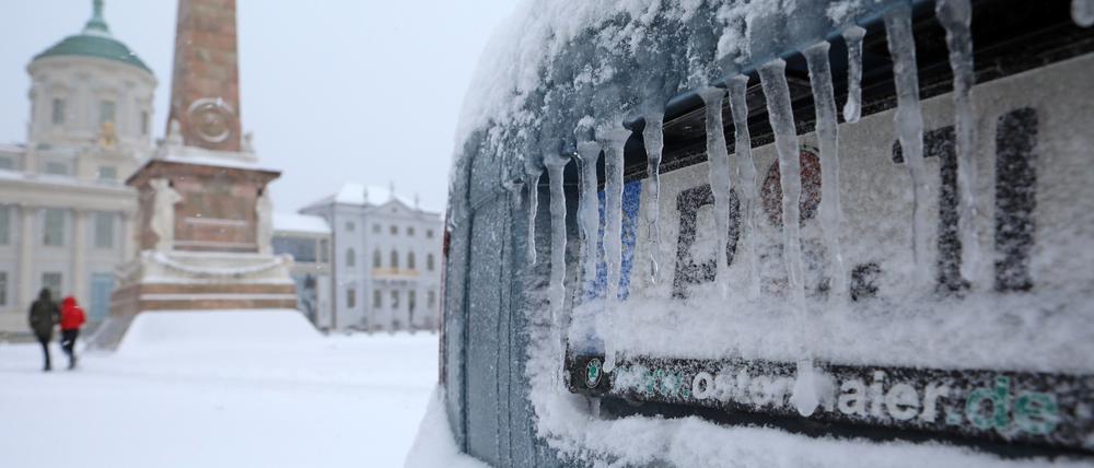 Winterwetter in Potsdam.