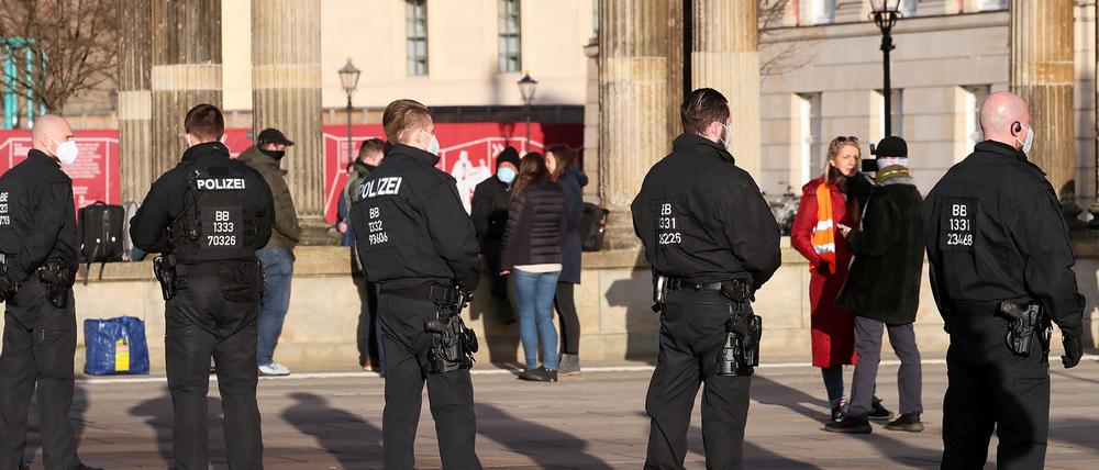Anti-Corona-Demo in Potsdam im Dezember 2020.