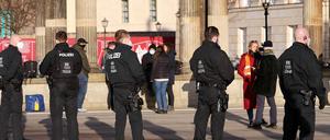 Anti-Corona-Demo in Potsdam im Dezember 2020.